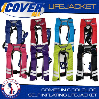 Automatic Inflatable Life Jacket Inflation Adult Survival Aid Vest 413 SOLD • £36.75