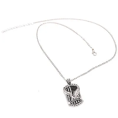 Men American Eagle W. US Flag Pendant Necklace Punk Rock Biker Jewelry Chain 24  • £6.70