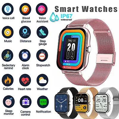 $27.59 • Buy Fashion Women Smart Watch Heart Rate Blood Pressure Tracker Fitness Bracelet AU