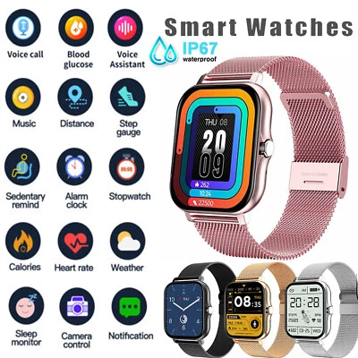 $27.59 • Buy Fashion Women Smart Watch Heart Rate Blood Pressure Tracker Fitness Bracelet AU