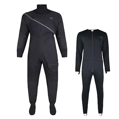 2023 Typhoon Ezeedon Drysuit & Undersuit - Black/Grey 100187 • £559.95