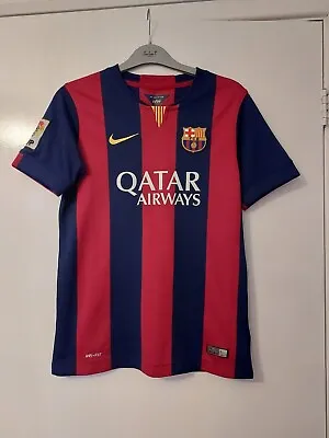 £20 • Buy Boys FC Barcelona 2014/15 Nike Home Shirt Boys Large 12-13yrs