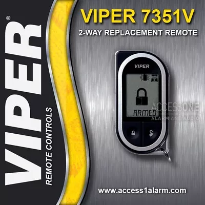 Viper 7351V 2-Way LCD Upgrade Remote Control Transmitter For The Viper 5301 • $130.99