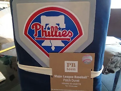 Pottery Barn Teen MLB Philadelphia Phillies Navy Blue  Twin Baseball New  • $63.99