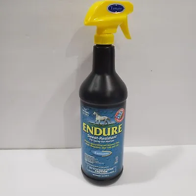 $36.95 • Buy Endure Sweat Resistant Fly Spray For Horses Protects Against Insect Bites 32 Oz