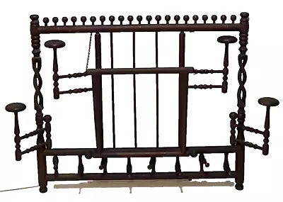 Antique Stick & Ball Twist Bentwood Hanging Hat Hall Wood Coat Rack • $699