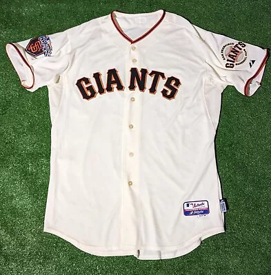 San Francisco Giants 2010 World Series Blank Jersey Authentic Majestic Sz 48 • $105