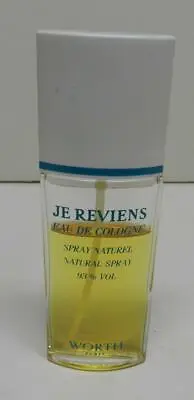 Vintage Je Reviens By Worth Paris Eau De Cologne Natural Spray 1.7oz/50ml France • $24.99