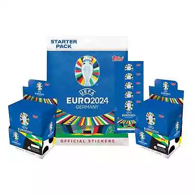 2024 Topps UEFA Euro Cup Stickers #2 Bundle 100 Packs+Mega Starter Pack Album • $149