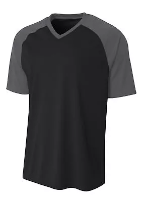 A4 N3373 Mens Short Sleeve Dri-Fit Moisture Wicking Strike Raglan T-Shirt • $12.92