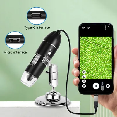 500X/1000X/1600X Digital Microscope USB Industrial Electronic Desktop Magnifier • $33.84