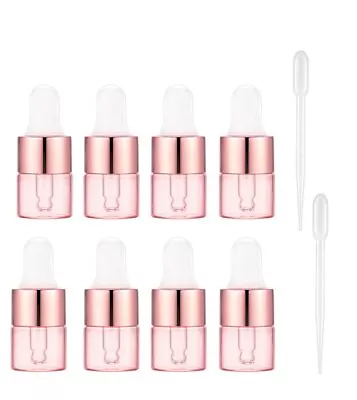 30 Pack Glass Dropper Bottles With Dropper Pipettes1ml Essential Oil Bottles... • $22.27