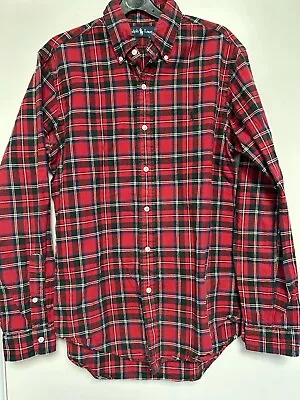 Ralph Lauren Red Plaid Check Shirt Small  • £14.99