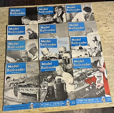 The Model Railroader Magazine Lot ( 1949 COMPLETE YEAR JAN-DEC ) Illustrated • $39.95