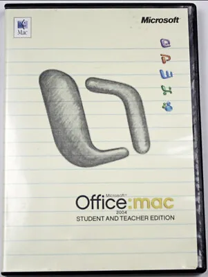 Microsoft Office 2004 Student & Teacher Edition (MAC OSX 10.2.8) 3 User Licenses • $19.99