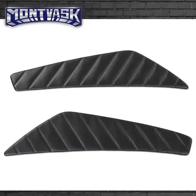 Fit For 2010-2014 Ford Mustang Left+Right Side Door Panel Inserts Pleated Black • $33.10