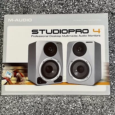 M Audio Studio Pro4 Professional Desktop Multimedia Audio Monitors Brand New • $250