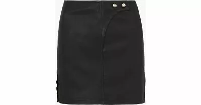 Sass & Bide BREAK THE FAME Leather Skirt Free Post Size 44 14 RRP $590 • $99