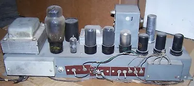 1950's Amplifier Chassis With Old Tubes For Guitar Amp Project • $149.99