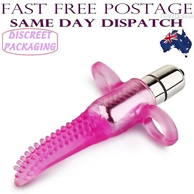 Vibrating Tongue Mini-Vibrator Waterproof Sex Toy Adult Dildo Wand Silicone Clit • $16.95