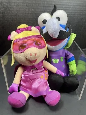 Muppet Babies Meanie Gonzo & Fabulous Miss Piggy 6” Plush Disney Junior • $10