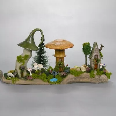 Miniature Fairy Houses (3) On Piece Of Driftwood OOAK By O'Dare • $39