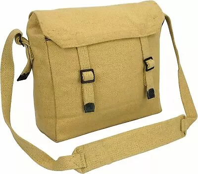 Highlander Army/Military Webbing Haversack Messenger Bag - Beige • £9.95