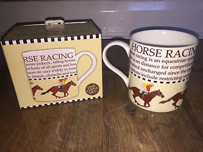 Horse Racing Mug ~ Leonardo Collection ~ Equestrian Sport Memorabilia • £9.99