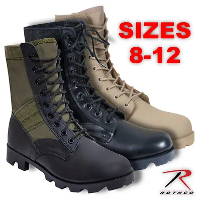 Rothco Mens Leather Military G.I. Style 8  Jungle Boots (Choose Sizes) • $45.99