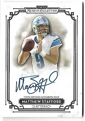 Matthew Stafford 2013 Topps Museum Collection Auto Autograph Card #70/130 • $150