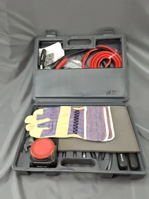 MasterCraft Auto Emergency Kit Roadside Car Safety Jumper Tools Gloves -34 Piece • $30