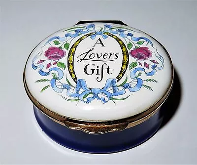 $59.99 • Buy Crummles English Enamel Box - Vintage  A Lover's Gift  - Flowers - Anniversary