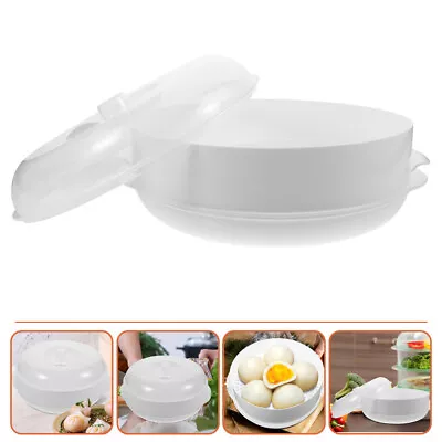  Microwave Steamer Vegetable Microwavable For Cooking Plastic With Lid Cover • £13.28