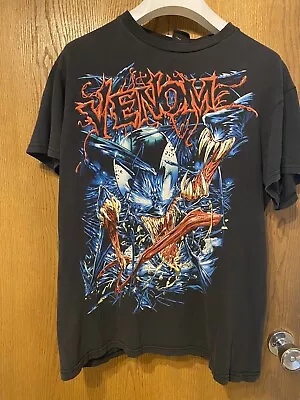 Vintage Marvel Mad Engine Venom Shirt Size Small Faded Spider-Man EUC • $65