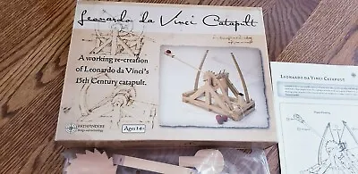 LEONARDO DA VINCI WORKING CATAPULT WOODEN ASSEMBLY KIT (Open Box) • $16.41