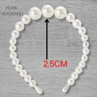 £4.99 • Buy Women Diamond Jewel Gems Pearl Headband Crystal Hair Band Girl Ladies Headwear