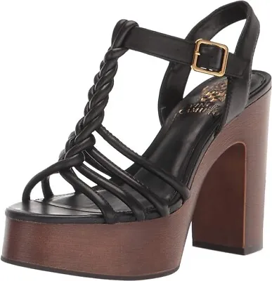 Vince Camuto Women's Black Rohnlee Heeled Sandals New With Box Choose Your Size • $44.99