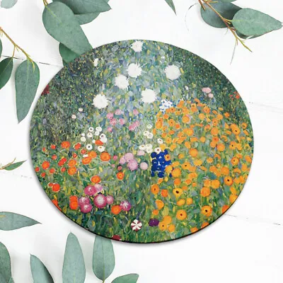 Gustav Klimt Flowers Vintage Mouse Pad Mat Office Desk Table Accessory Gift • $10.39