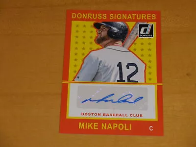 2014 Donruss Signatures Autograph Auto #MN Mike Napoli • $0.99