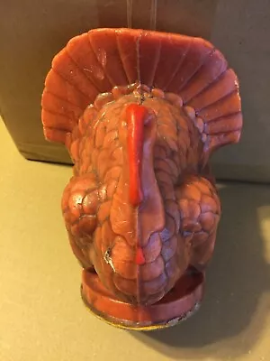 Vintage Suni Large Turkey Thanksgiving Candle 6.5  X 5  • $8.91