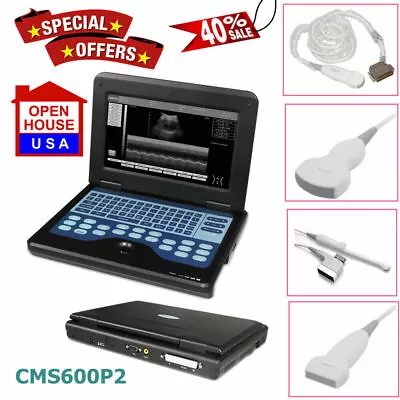 View Details Portable Ultrasound Scanner Laptop Machine Ultrasonic Systems CMS600P2+Probe • 400$