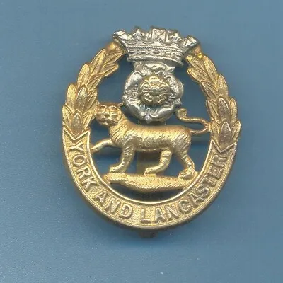 York And Lancaster Regiment.bi-metal Army Cap Badge • £10
