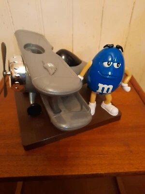 £9.99 • Buy M&M's Grey Aeroplane Sweet/Candy Dispenser, Read Discription
