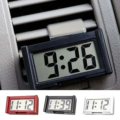 Mini Digital Clock Large Screen Car Clock Dashboard Self Adhesive Mini Clock • $9.29