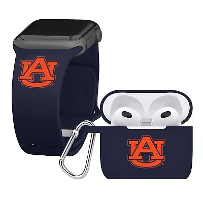 Affinity Bands Auburn Tigers Silicone Gen 3 Apple Compatible Combo • $44.99