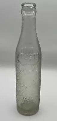 Vintage Frosty Clear Glass Soda 7 Oz Bottle Made In SummervilleSC • $8.99