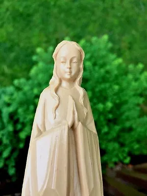 Antique LADY OF FATIMA Virgin Mary Vintage CATHOLIC CHURCH Pope Francis Statue • $99