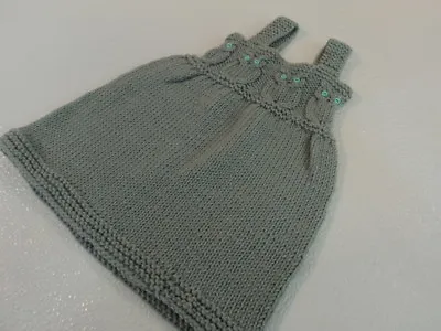 Handcrafted Knitted Baby Jumper Sage Green 100% Merino Wool Female 6-9 Months • $52.60