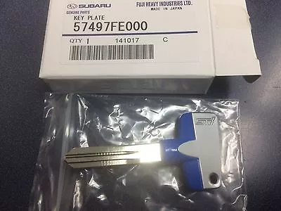  Genuine OEM Subaru STI Logo Titanium Key Blank Forester Impreza Legacy WRX BAJA • $31.77