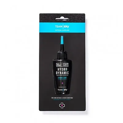 Muc-Off Limited Edition Team SKY Hydrodynamic Chain Lube 50ml With UV Torch • £10.99